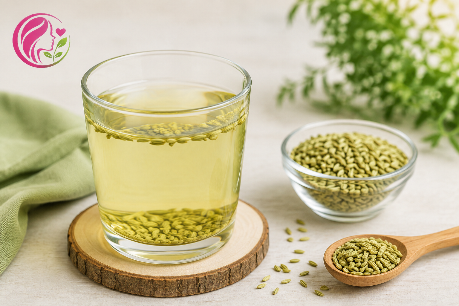 Soaked Fennel Seed Water