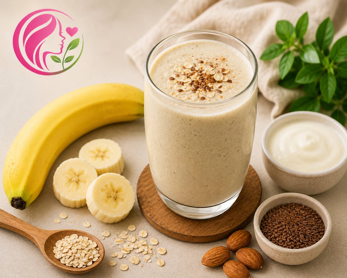 Banana Oats Breakfast Smoothie