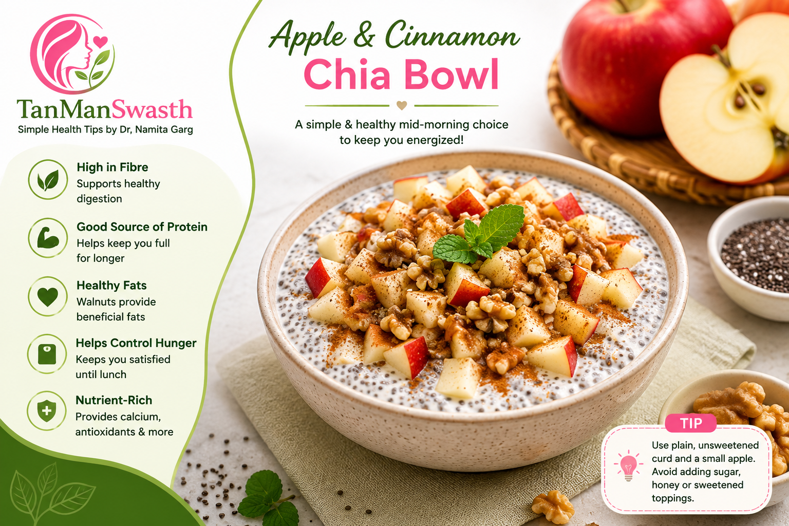 Apple & Cinnamon Chia Bowl