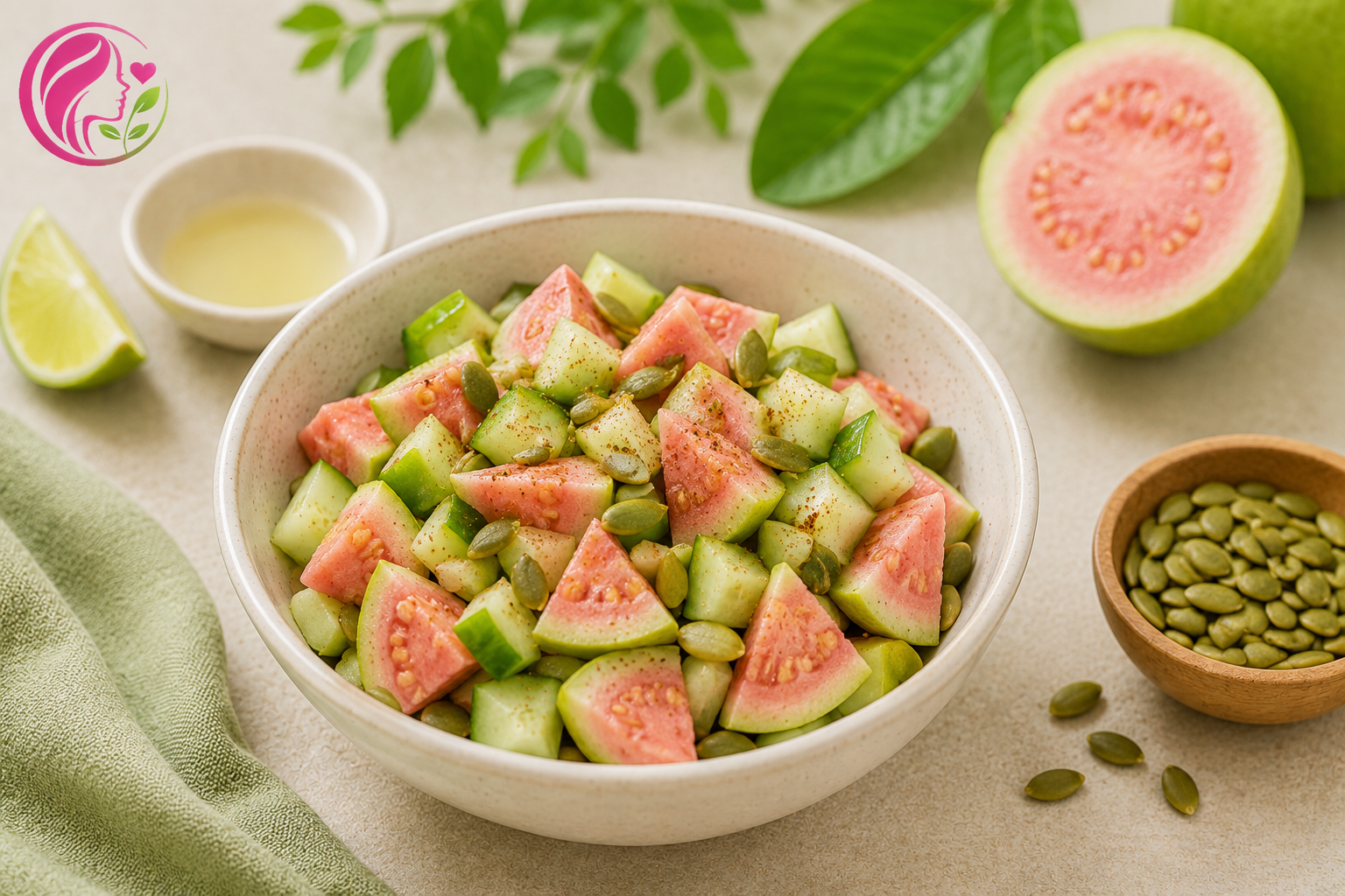 Guava, Cucumber & Pumpkin Seed Bowl
