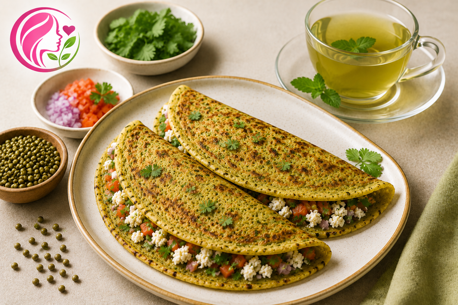 Power Moong & Paneer Chilla