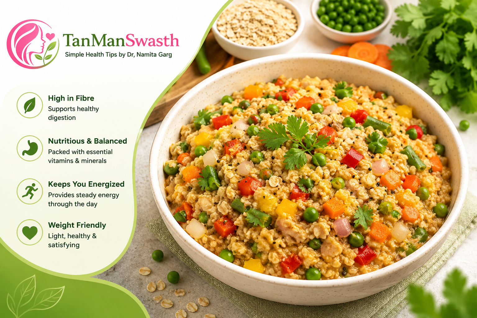 Vegetable Oats Upma