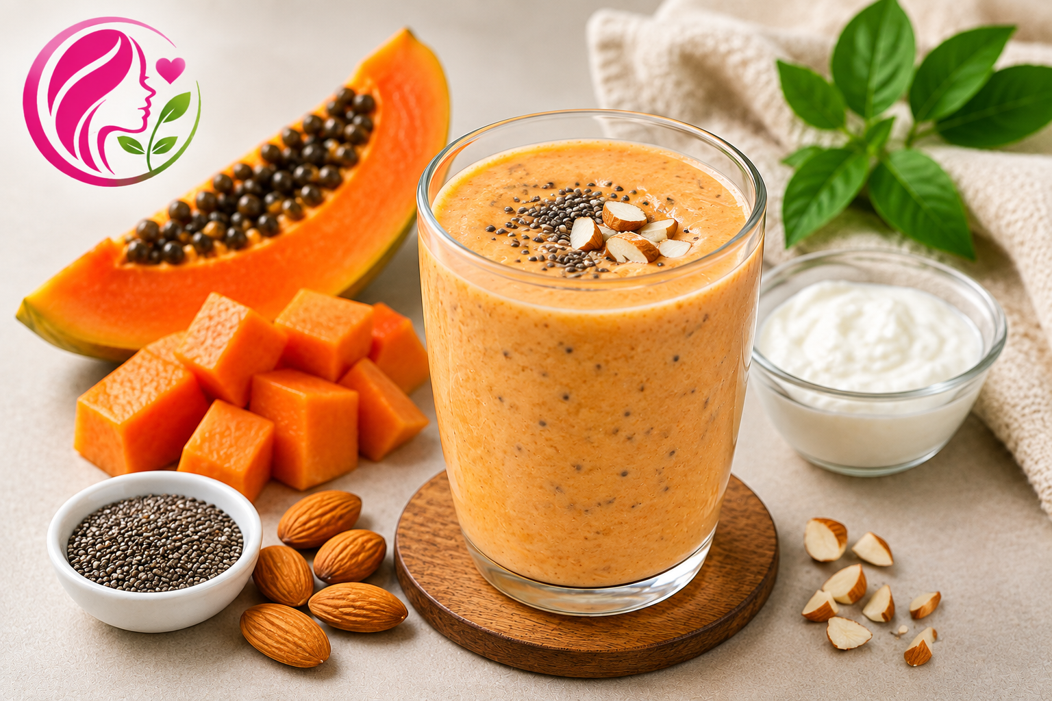 Papaya Chia Smoothie