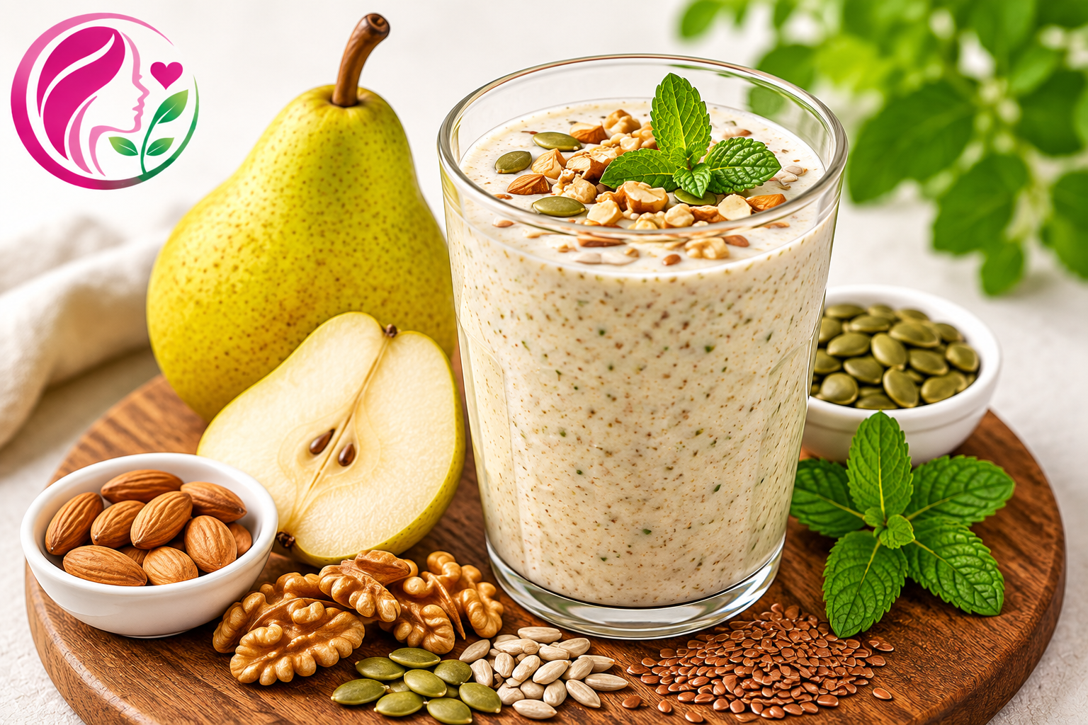 Pear & Nut-Seed Smoothie