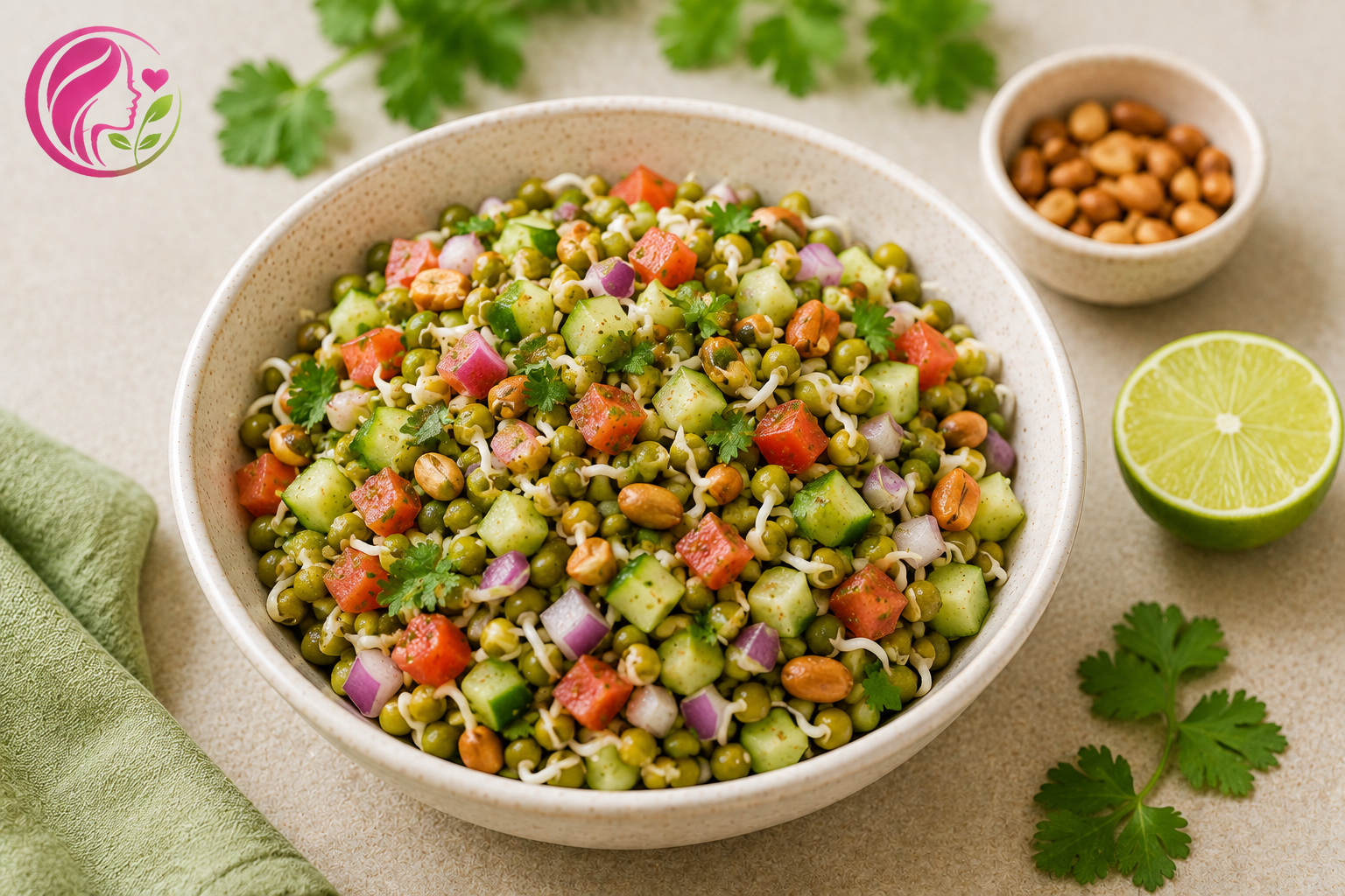 Sprouted Moong Chaat